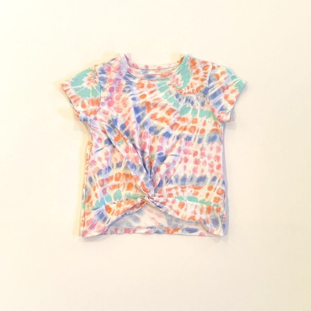 Crewcuts 4-5T Twist Front Tie Dye Tee